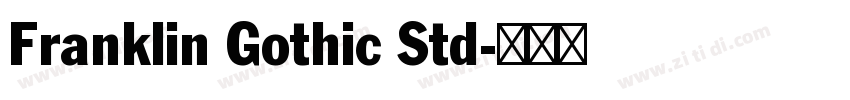 Franklin Gothic Std字体转换